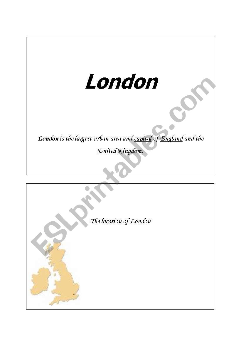 London worksheet