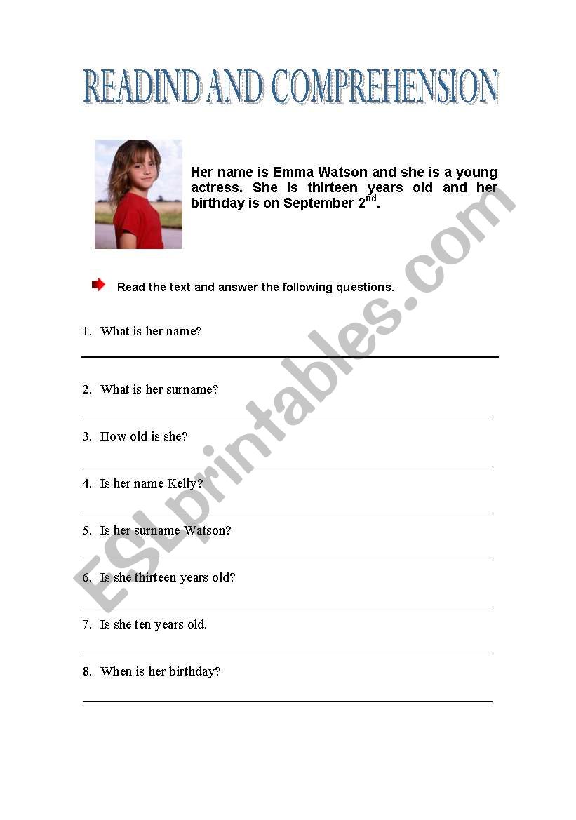 Identity worksheet