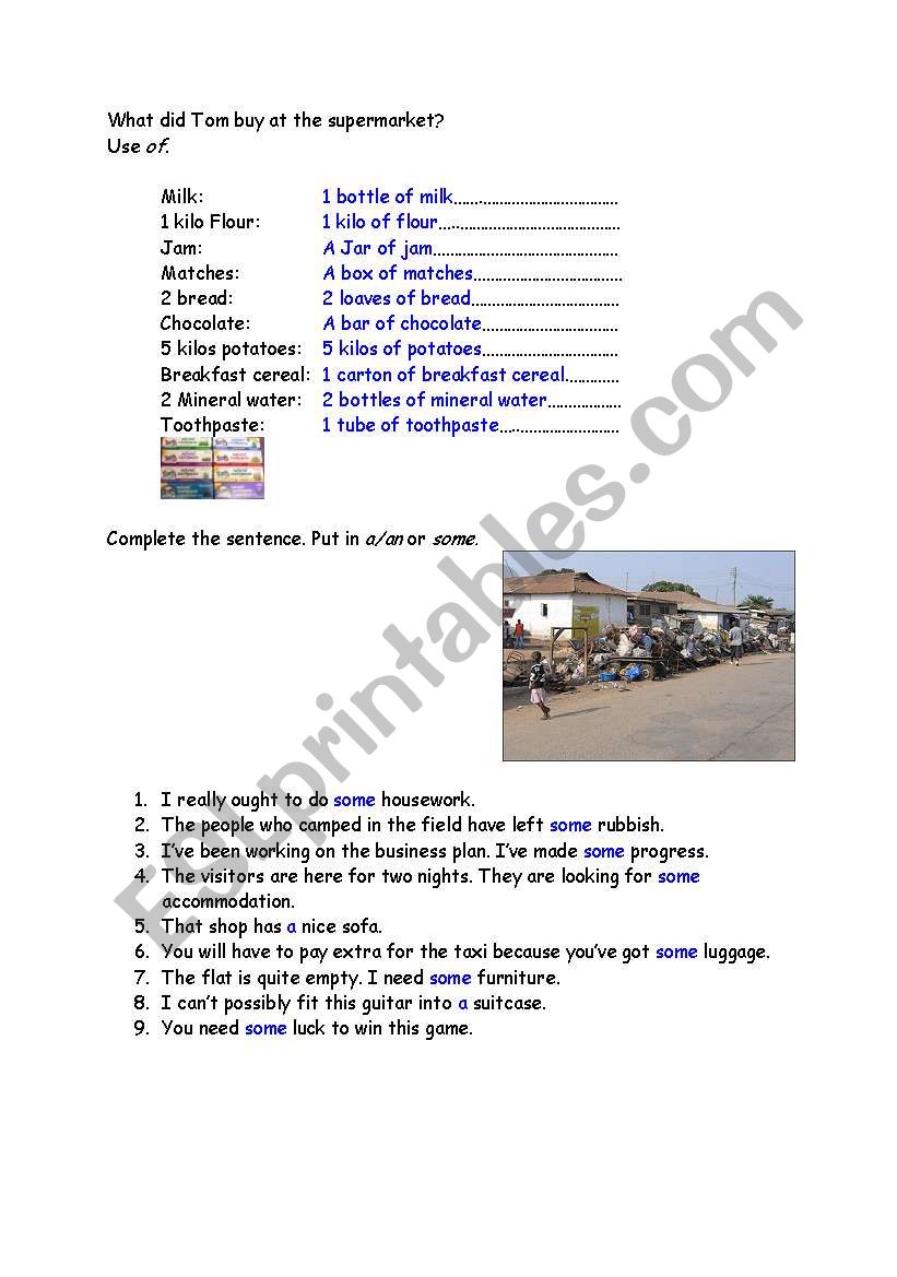 Countables  Uncountables 2 worksheet