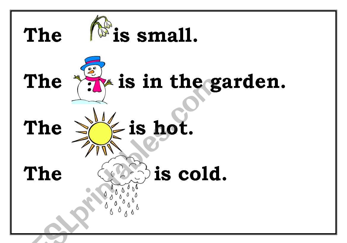 Nature words worksheet