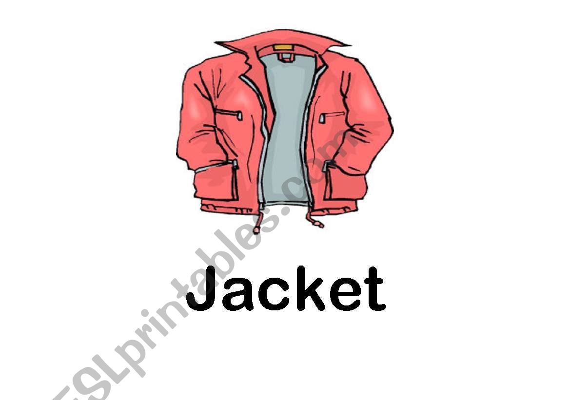 CLOTHES FLASHCARDS - PART9 worksheet