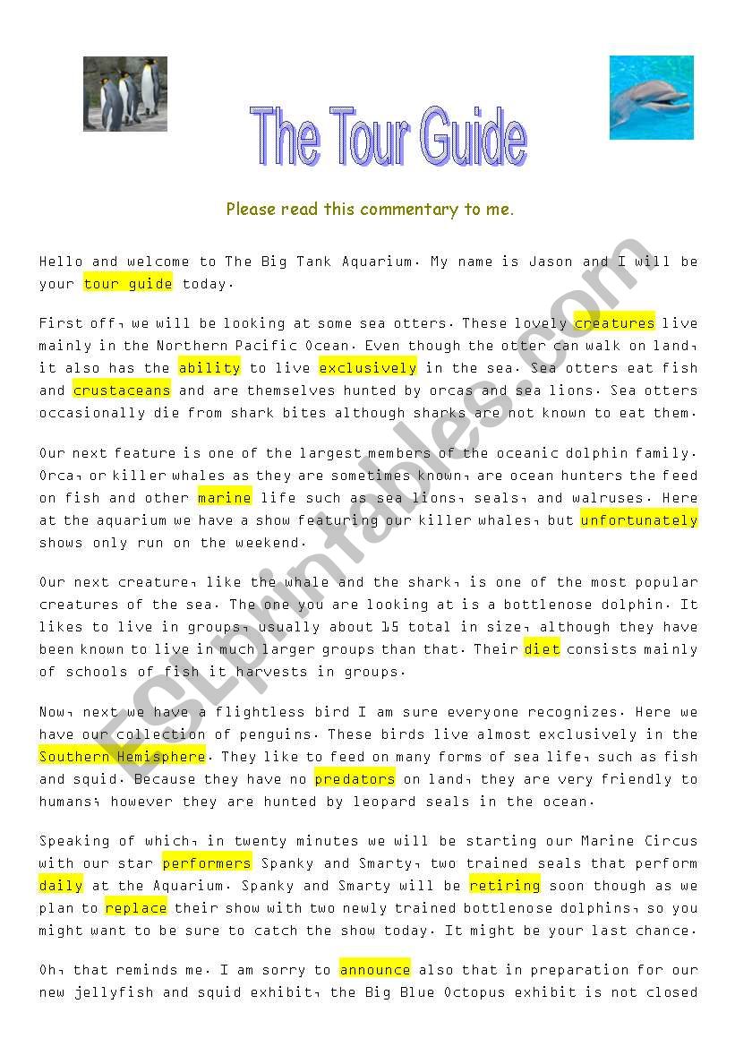  Tour Guide Script Tour Guide Speech Sample 2019 02 13