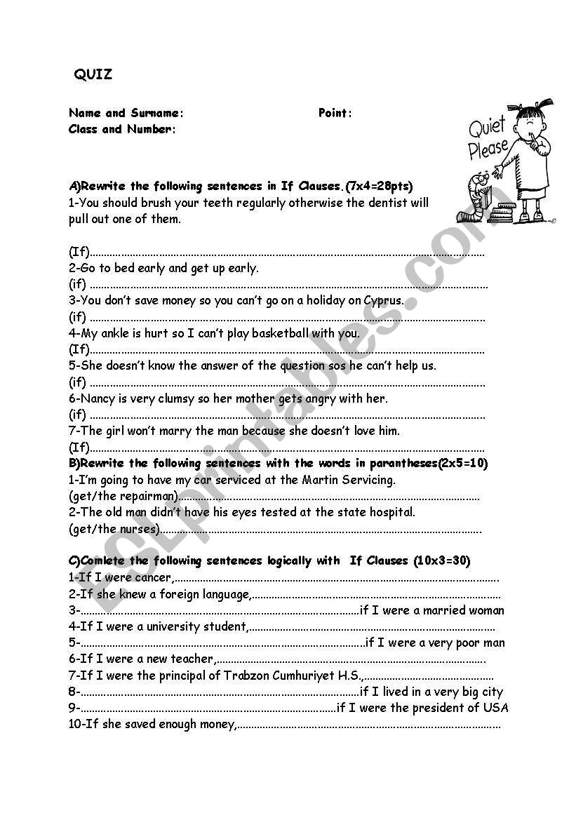 f clauses worksheet