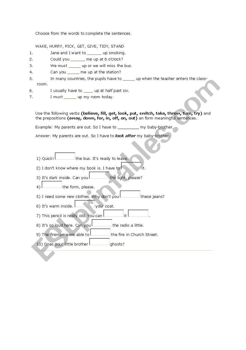 MODALS EXERCISES worksheet