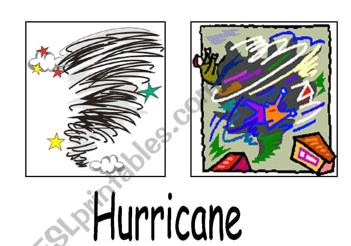 Natural Disasters Flash Cards