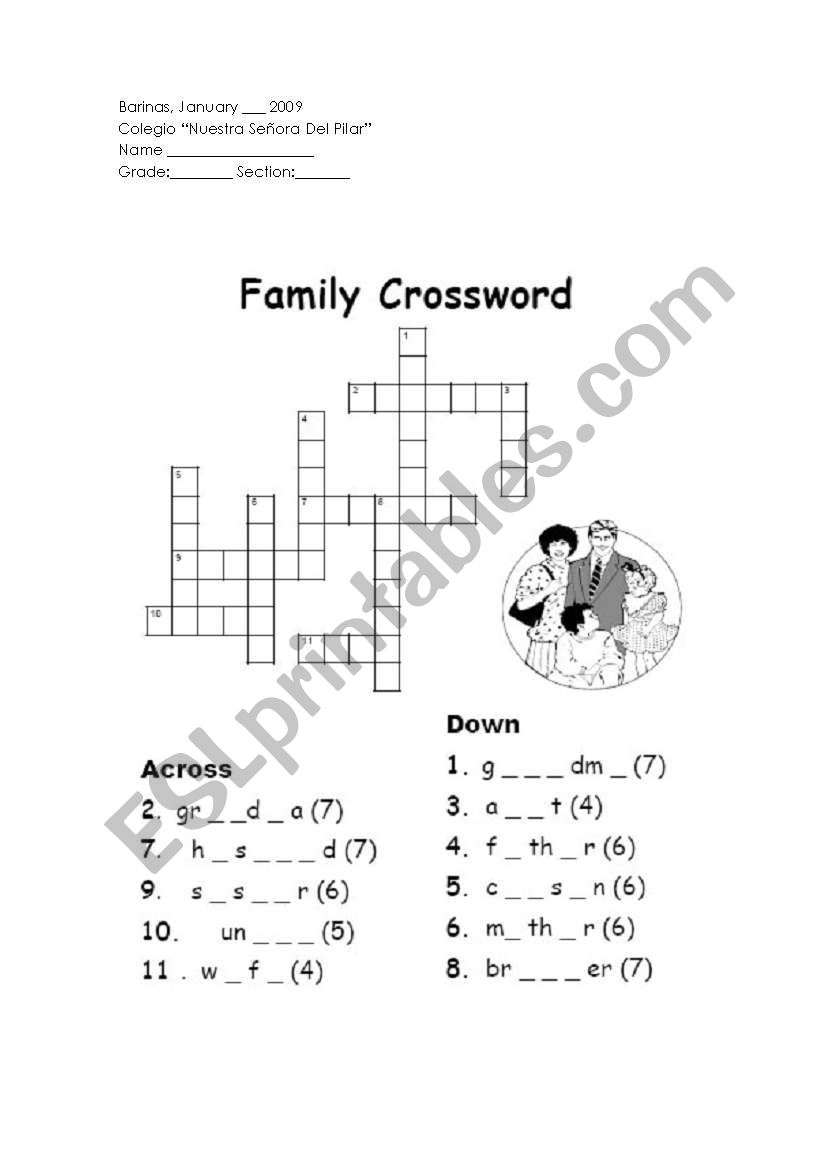 family worksheet