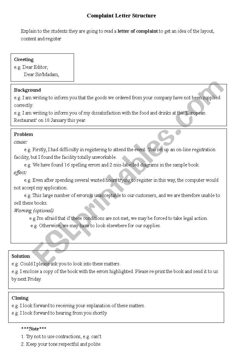 complaint-letter-esl-worksheet-by-cows