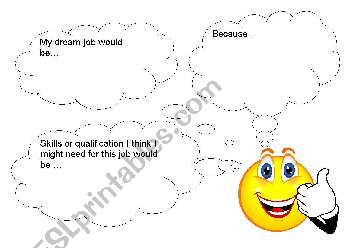 My dream job worksheet
