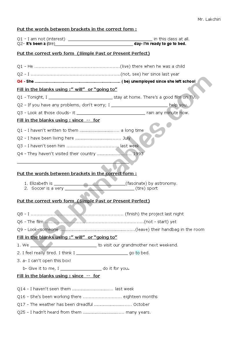 Gateway1,a quiz worksheet