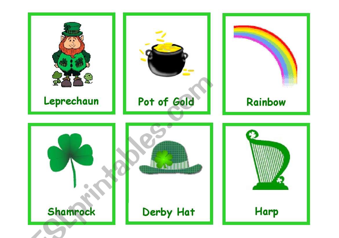 st patricks day flashcards