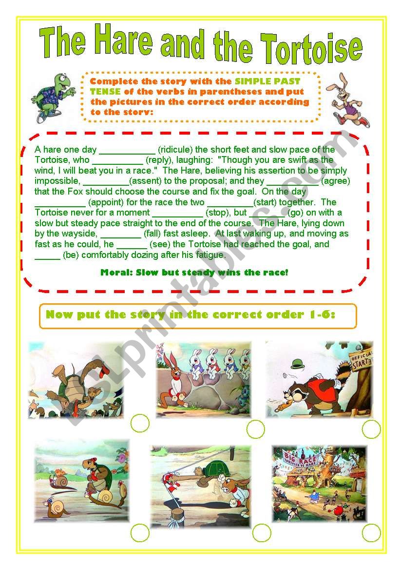 the-hare-and-the-tortoise-simple-past-tense-story-esl-worksheet-by-julianayurika