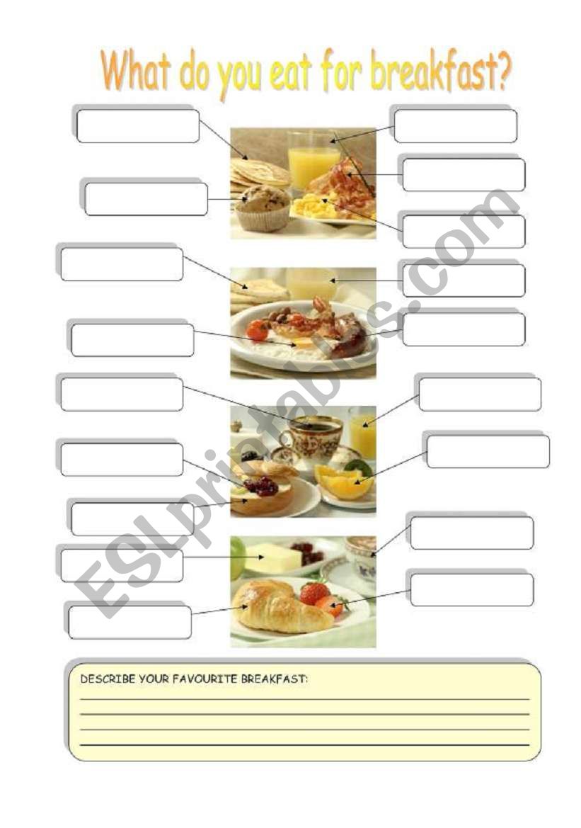 what-do-you-eat-for-breakfast-esl-worksheet-by-borna