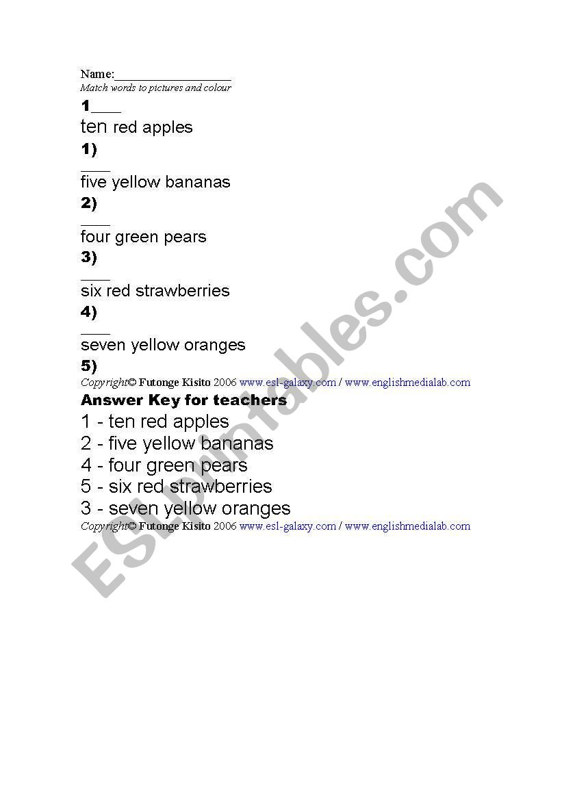 numbers worksheet worksheet