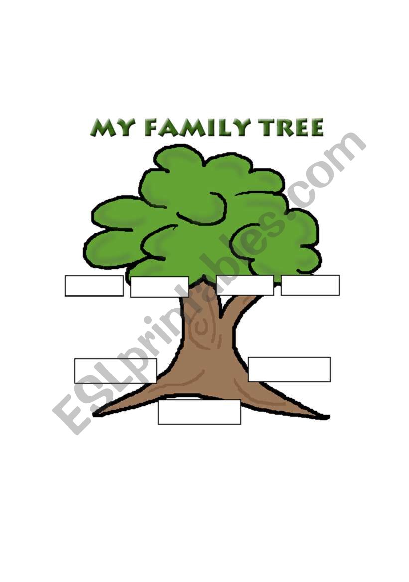 MY FAMILY TREE worksheet