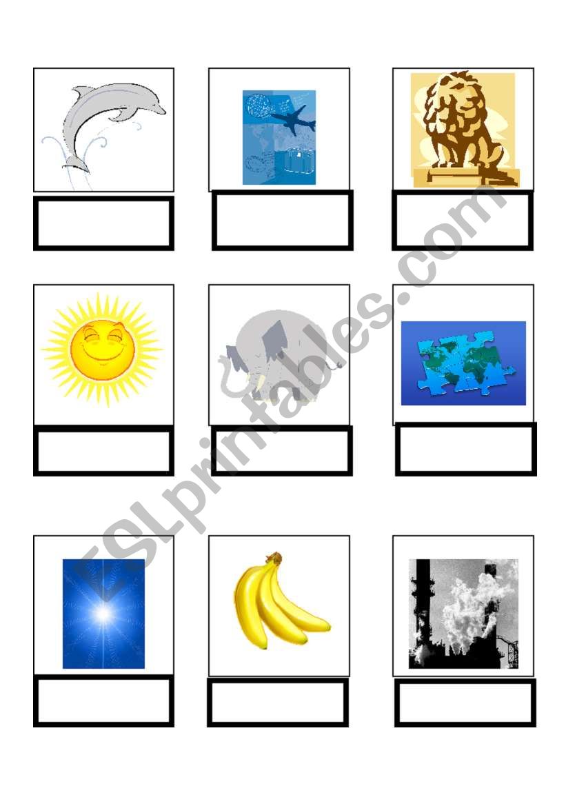Color Word Blue, Yellow, Gray 1