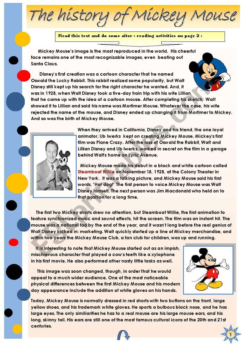 mickey mouse history