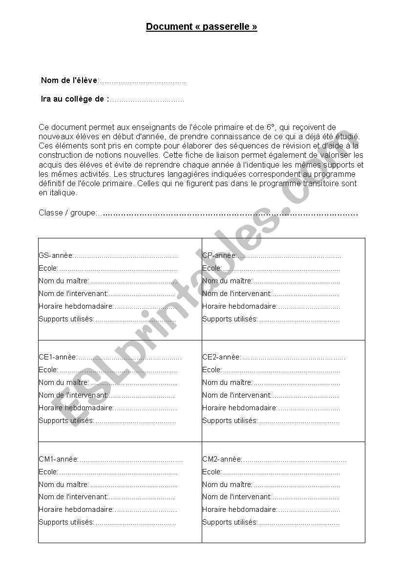 grading students skills worksheet