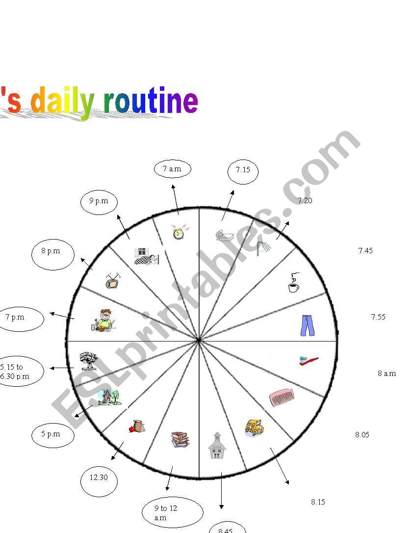 Lisa´sdaily routine - ESL worksheet by storyteller