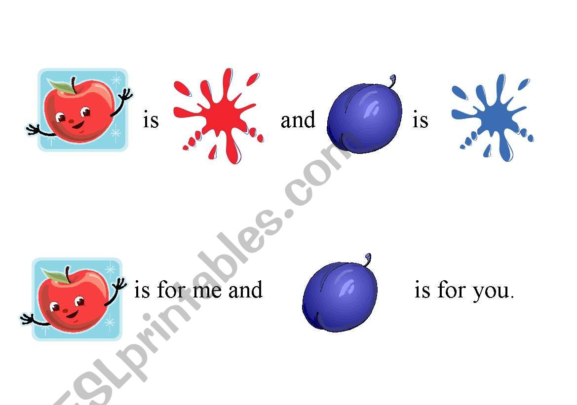 Fruit poem worksheet