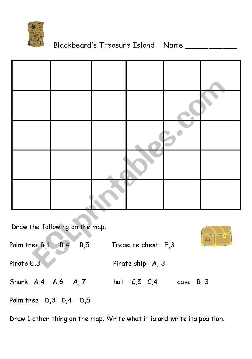 Co ordinates  - theme of pirates