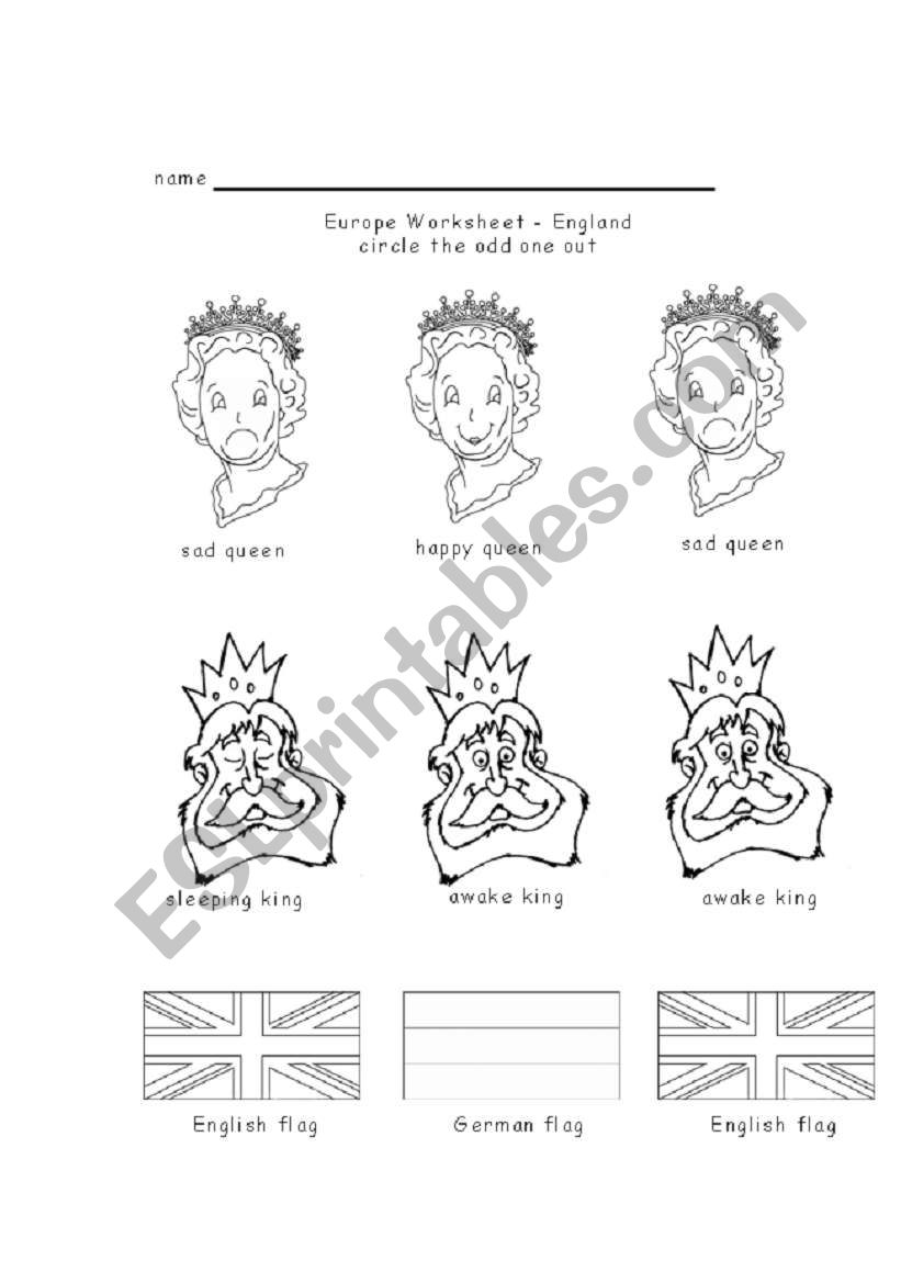 English worksheets: Differences