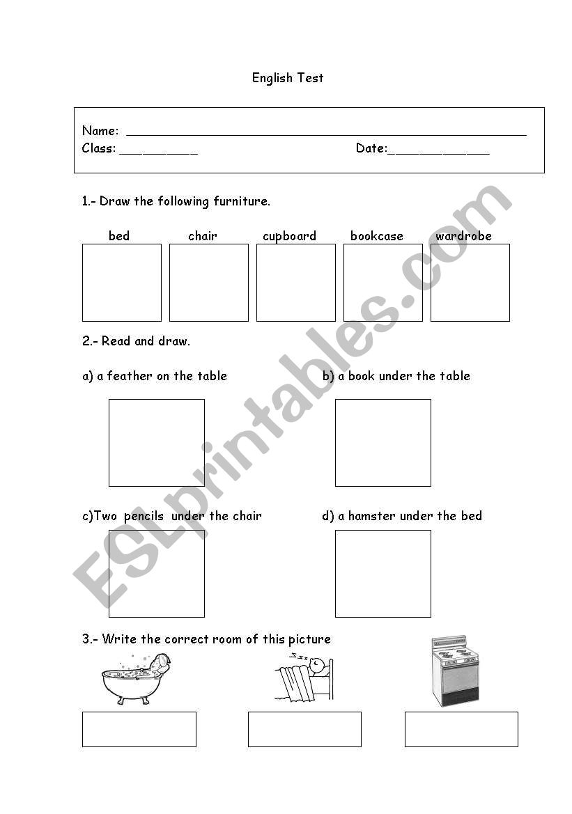 test worksheet