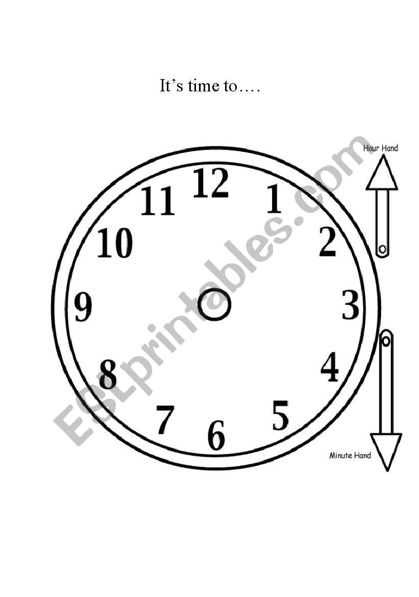 It´s time to.... - ESL worksheet by resha_ky