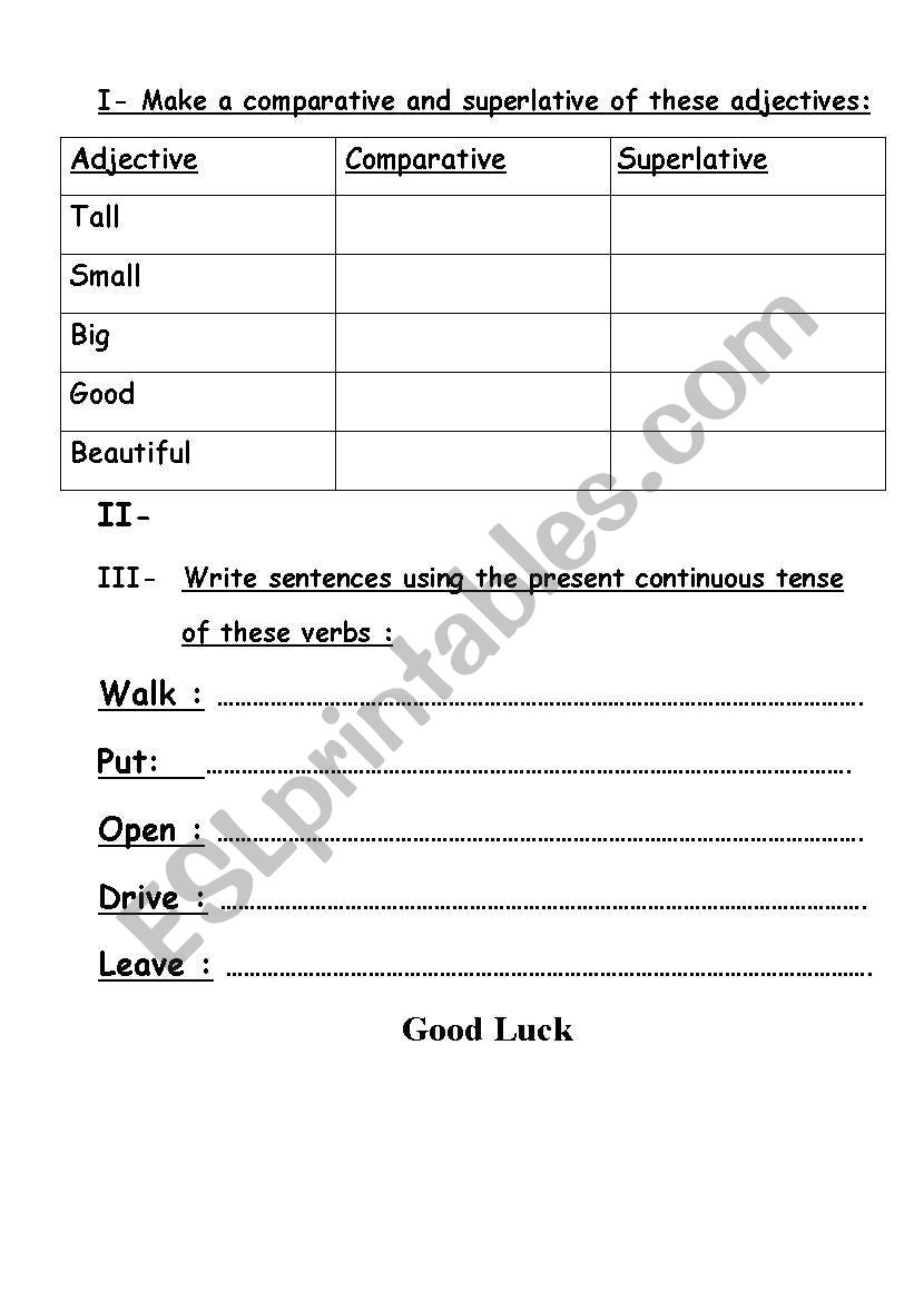 work sheet 1 worksheet