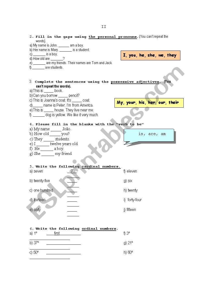 revisions worksheet worksheet