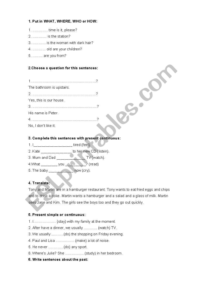 English 3º ESO - ESL worksheet by venusdecnido