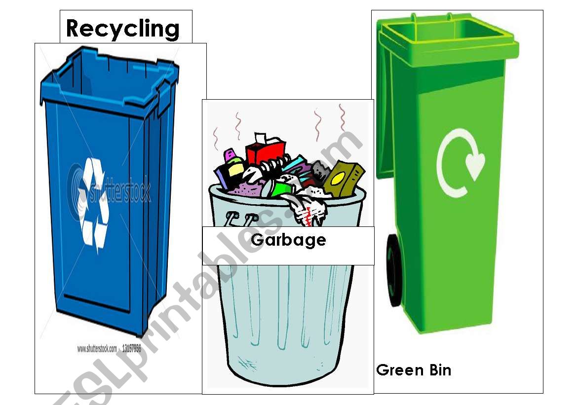 Recycling  worksheet