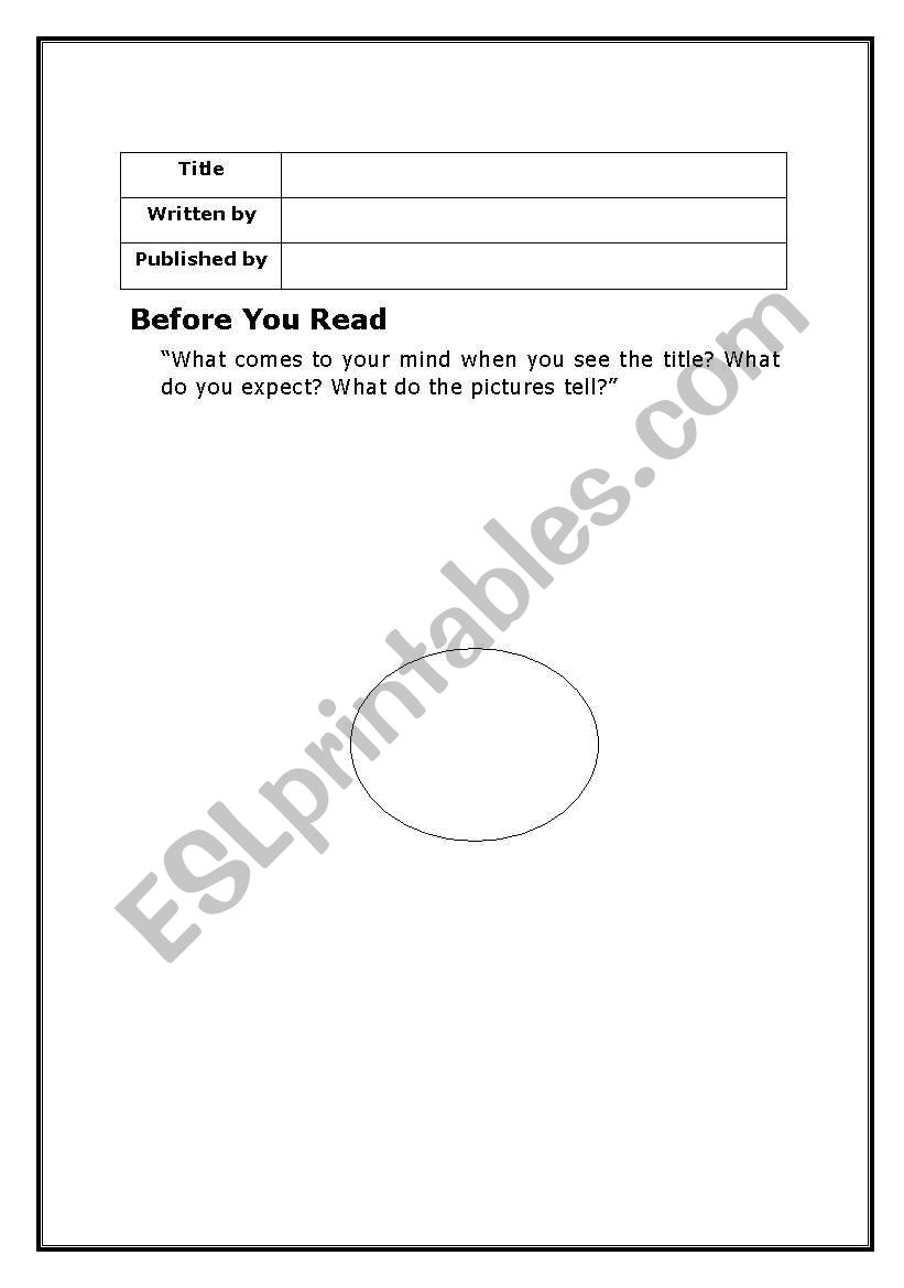 3step reading worksheet