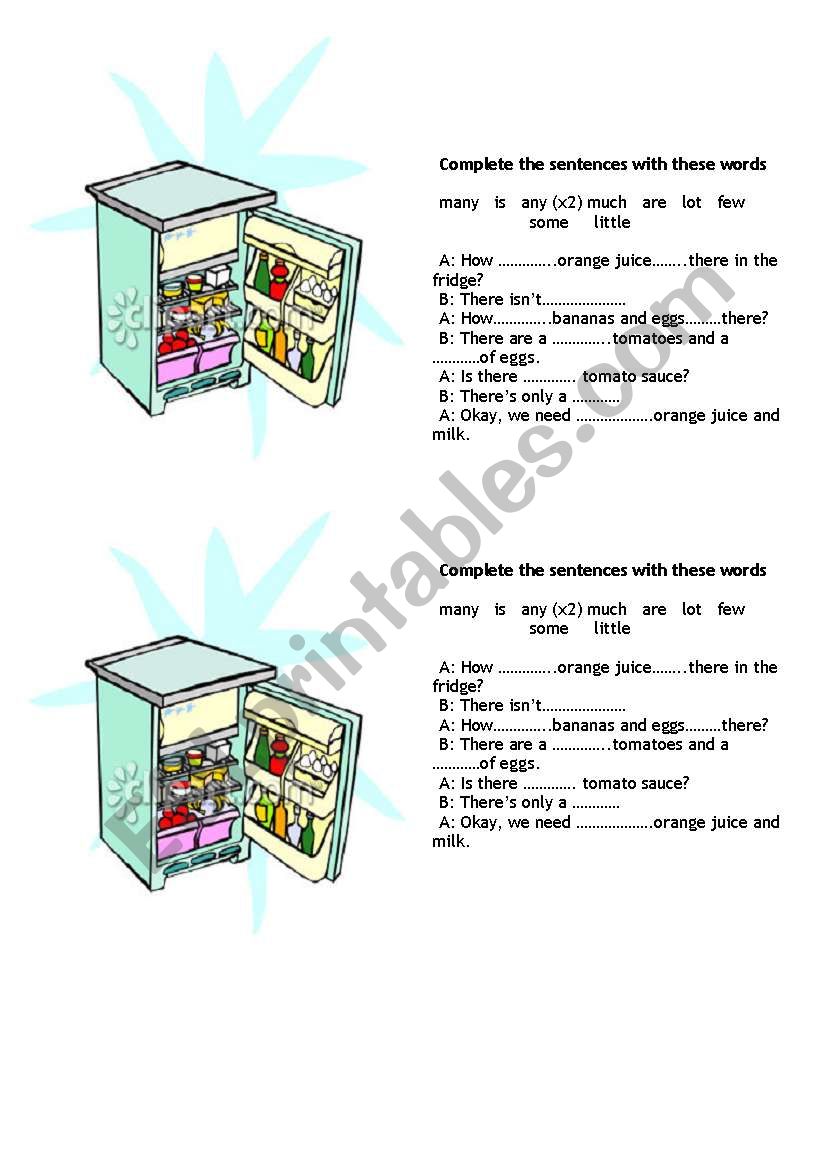 Quantifiers worksheet