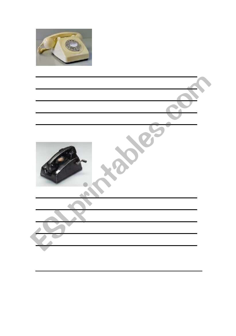 Telephone worksheet worksheet