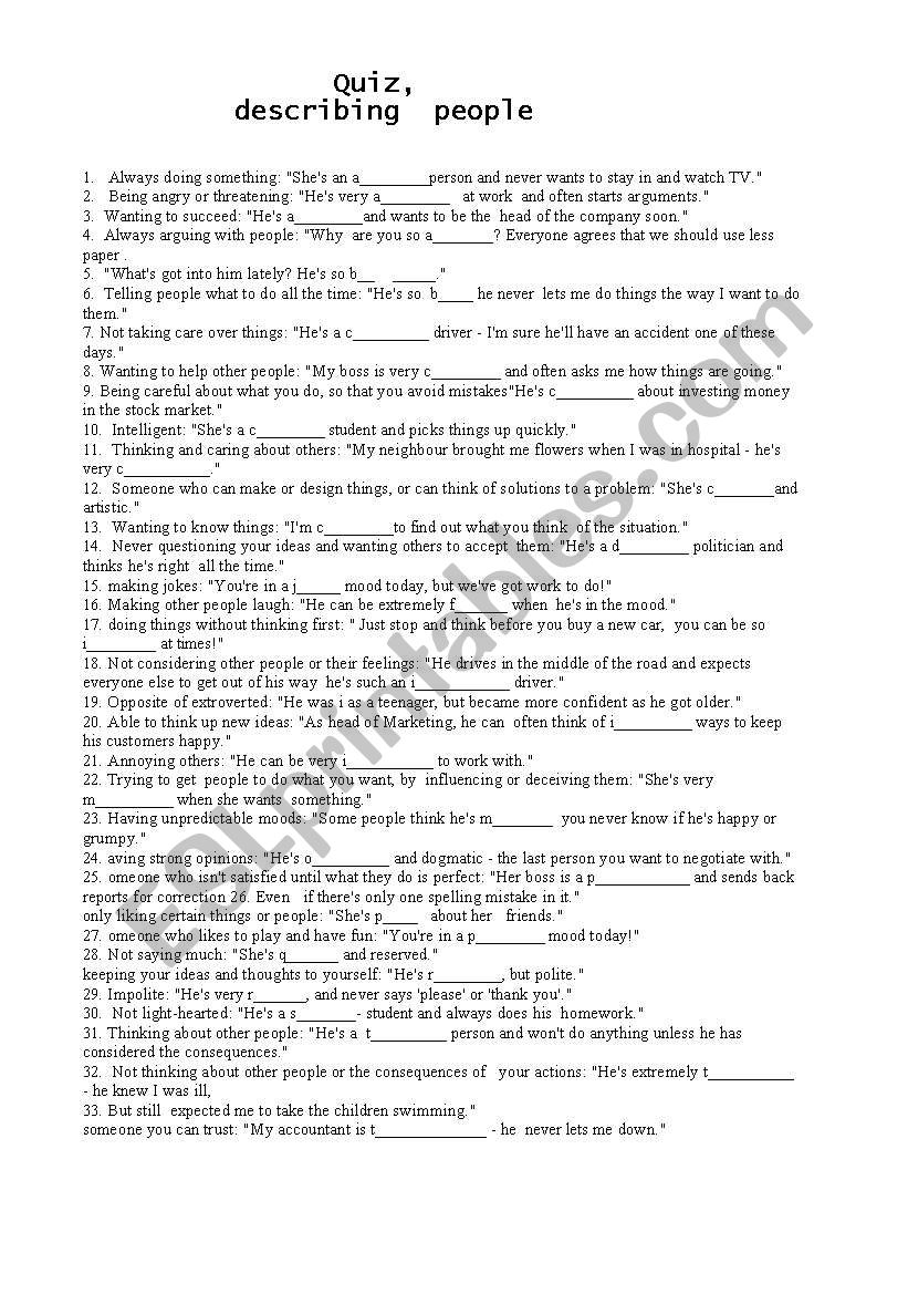 oqiz worksheet