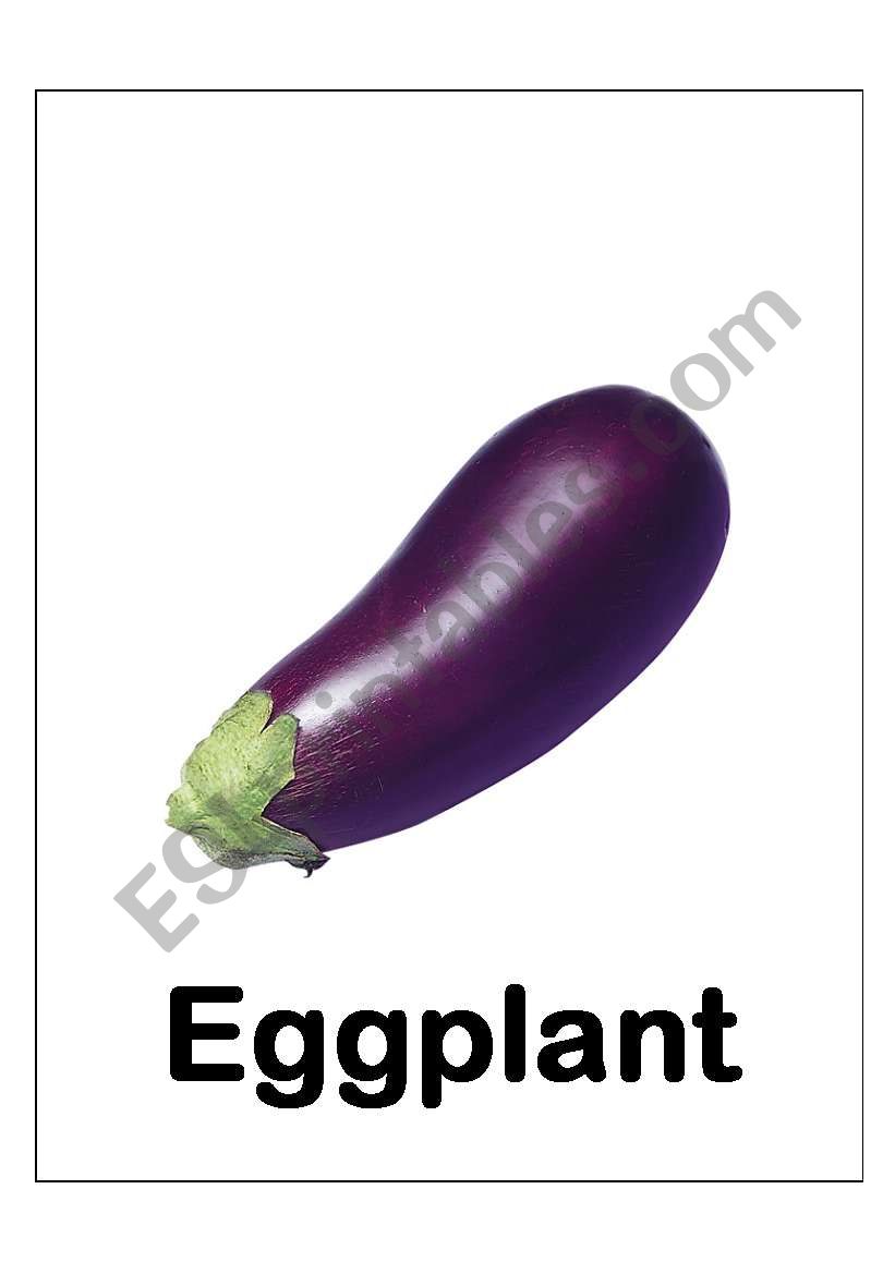 eggplant worksheet