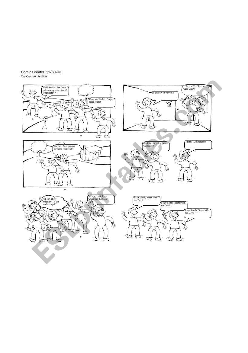 The Crucible Act One Comic Without Captions