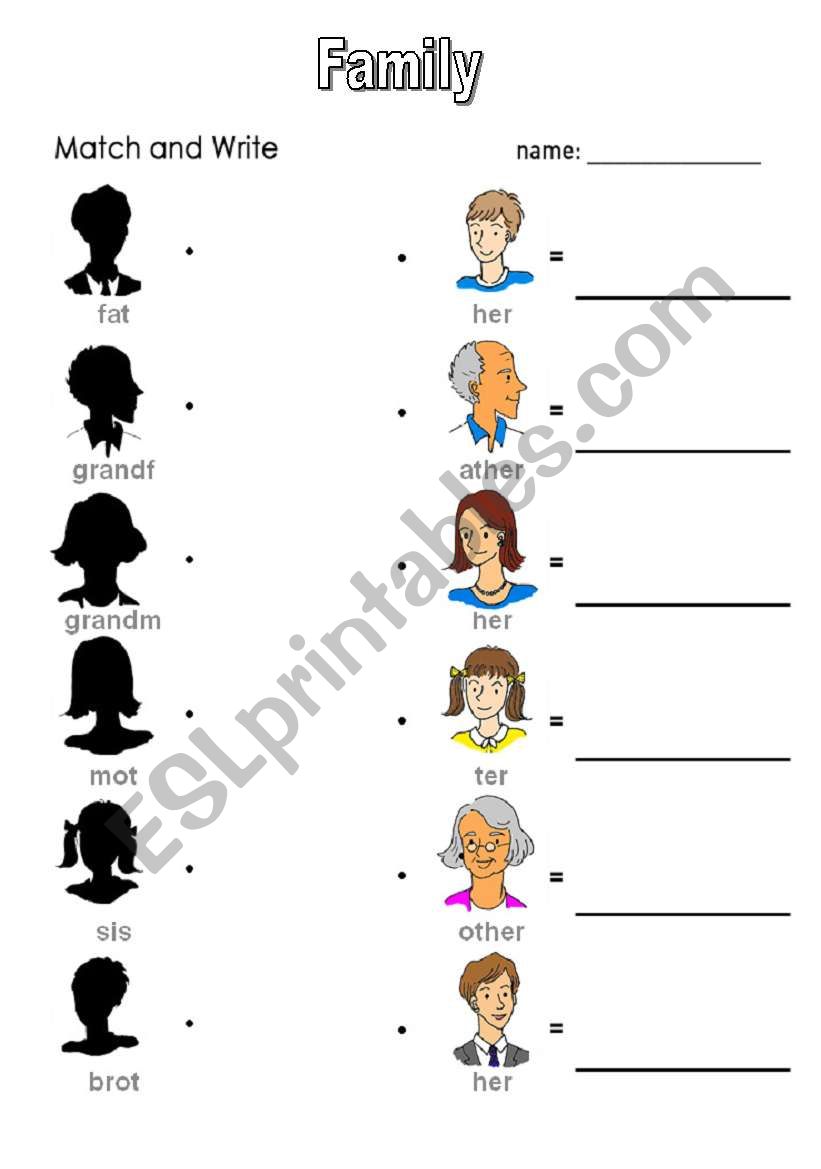 family worksheet