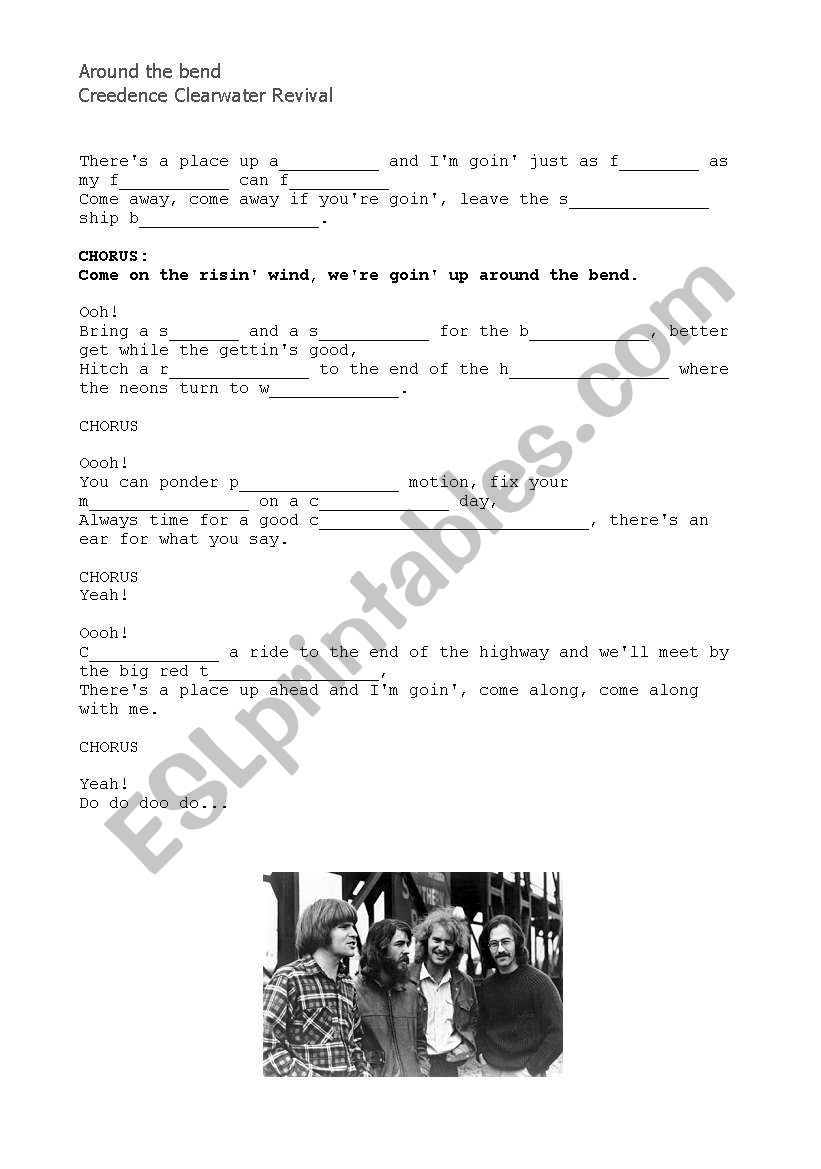 Creedence Clearwater Revival worksheet