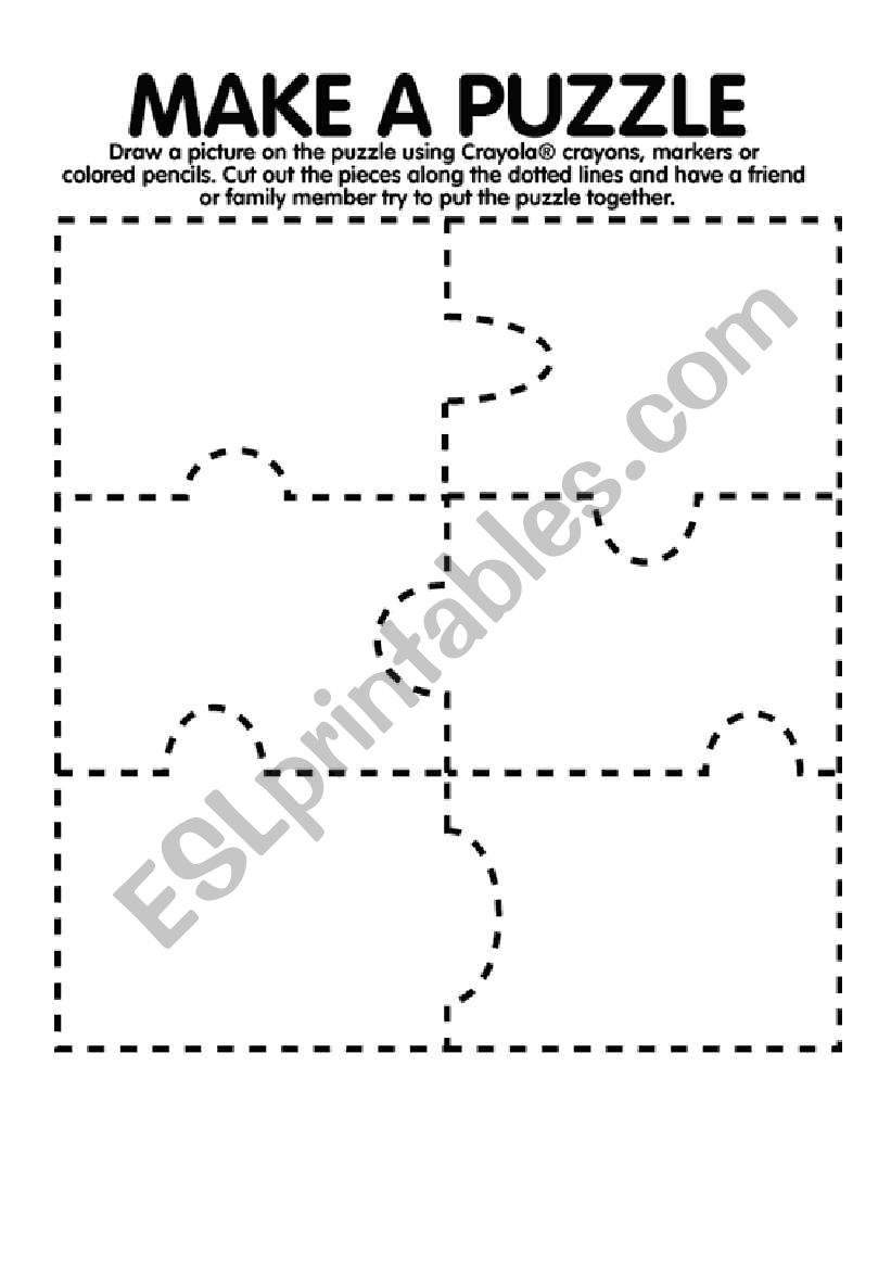 Make Your Own Puzzle Printable