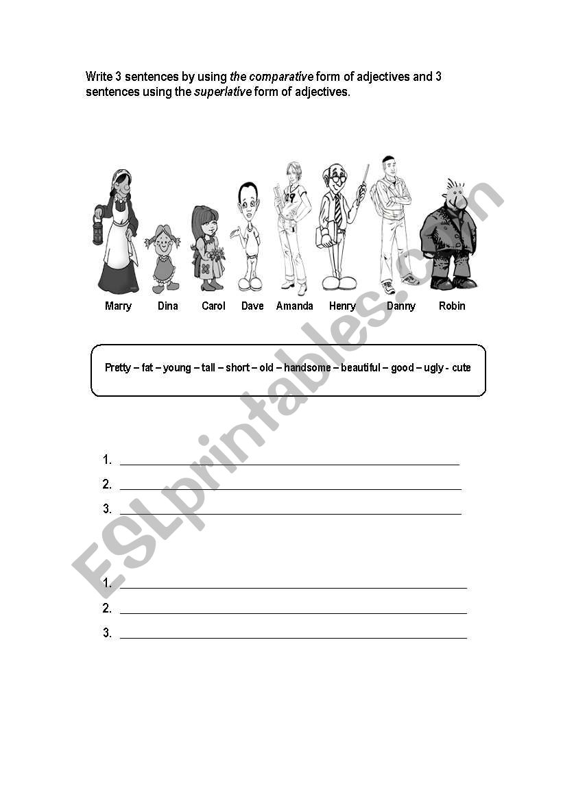 description worksheet