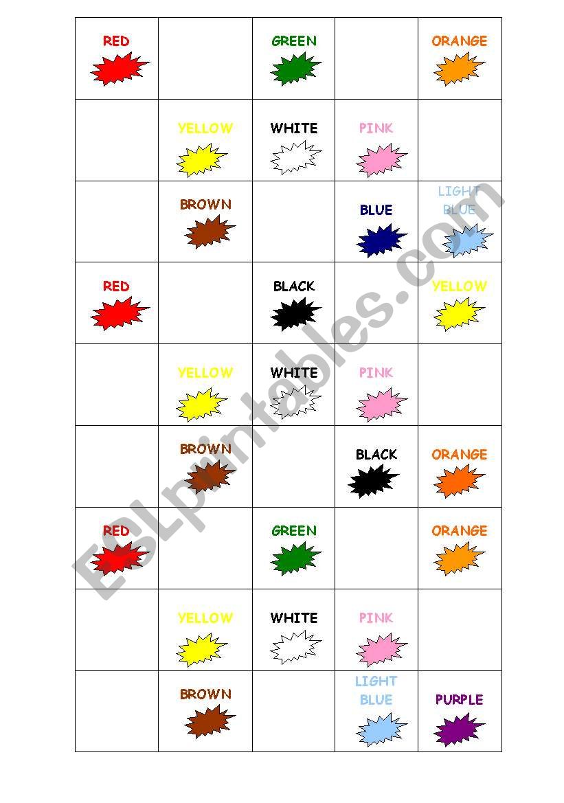 BINGO TIME worksheet