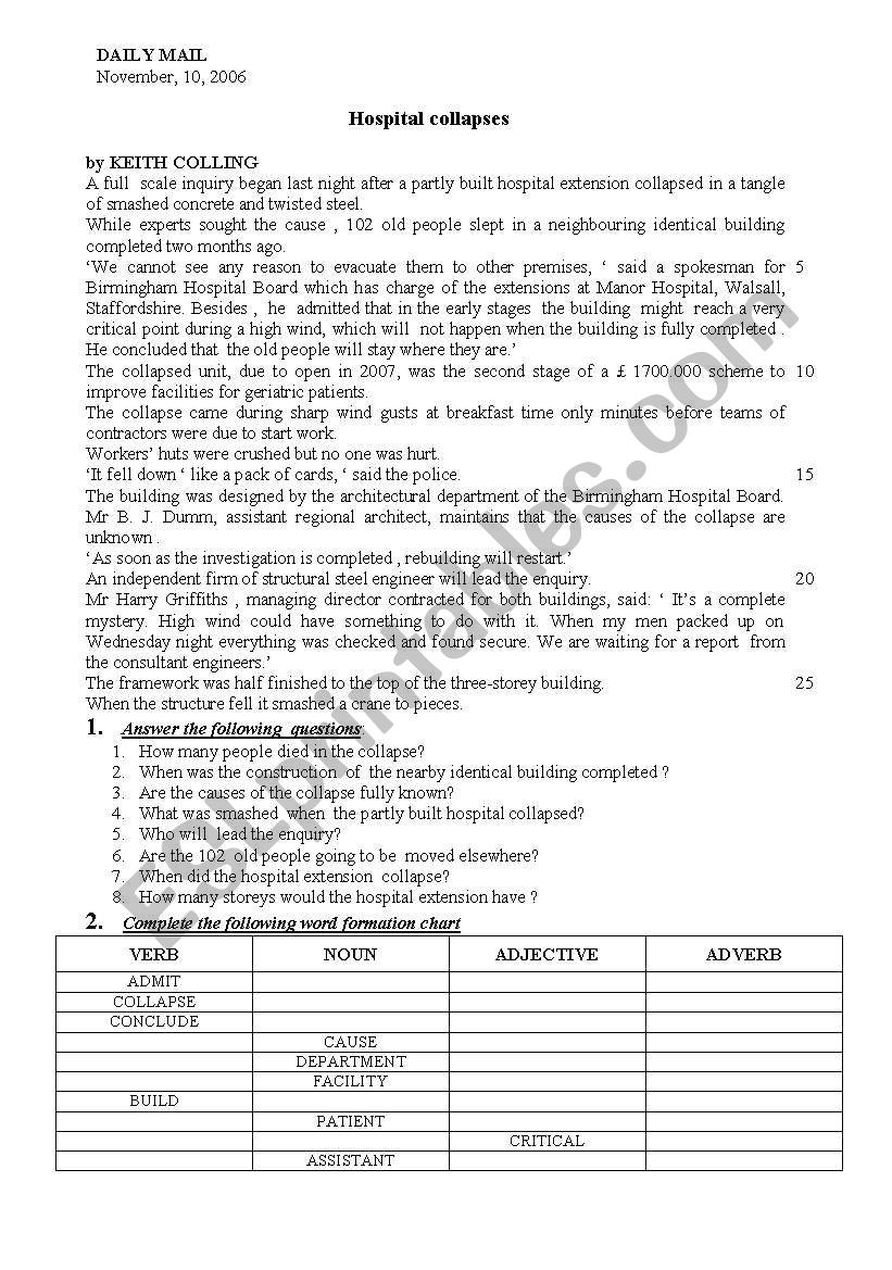 text-based exercises worksheet