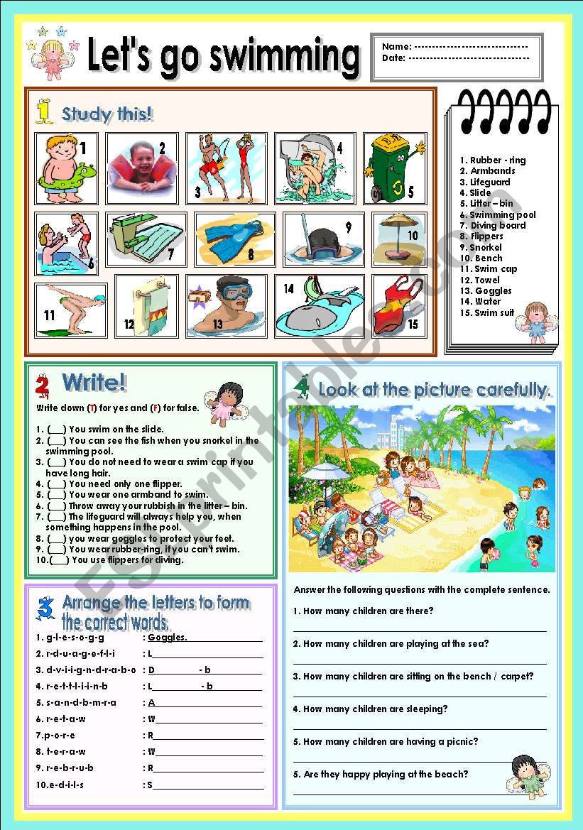 Can have swim. Swimming Worksheets. Swimming Pool Worksheets. Swimming Pool Vocabulary. At the Beach Vocabulary.