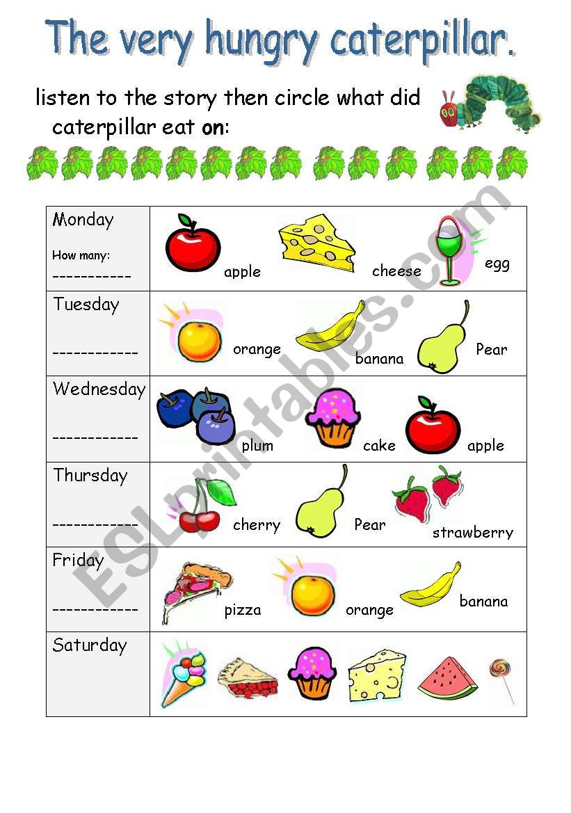 the-very-hungry-caterpillar-esl-worksheet-by-haneen