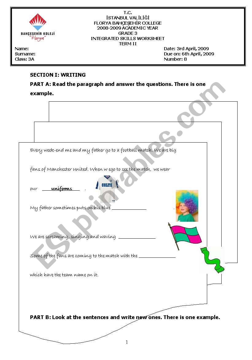 Grammar worksheet