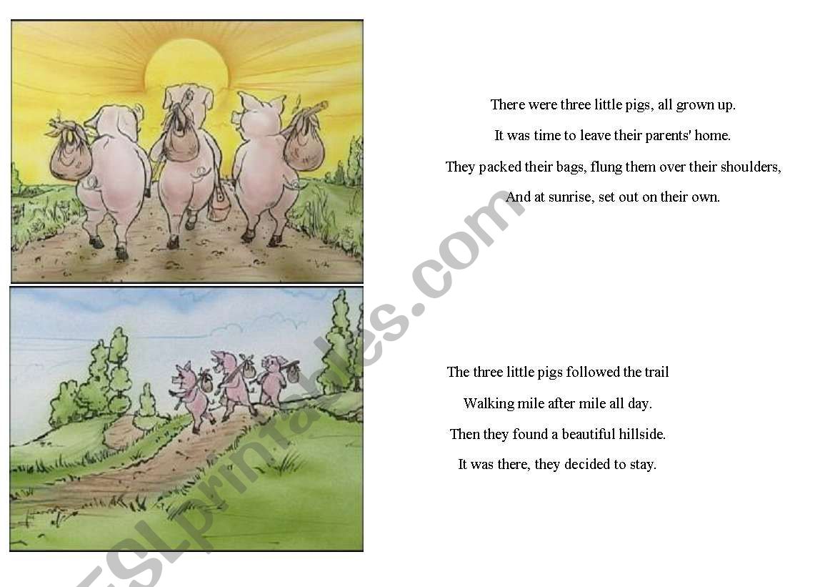 there were three little pigs worksheet