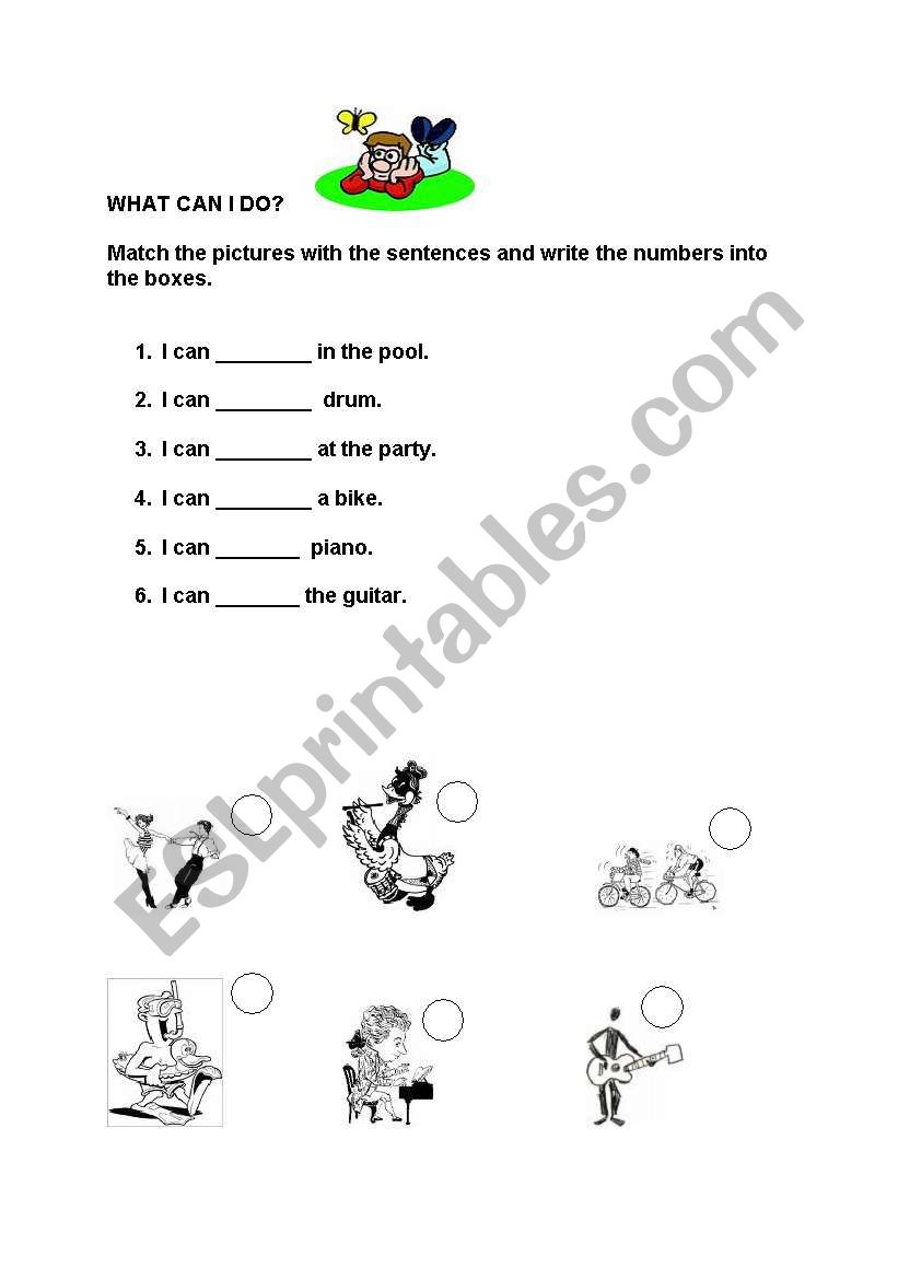 what can i do? worksheet