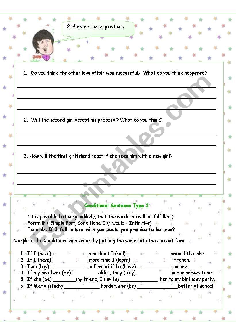 The Beatles If I Fell Esl Worksheet By Anna P