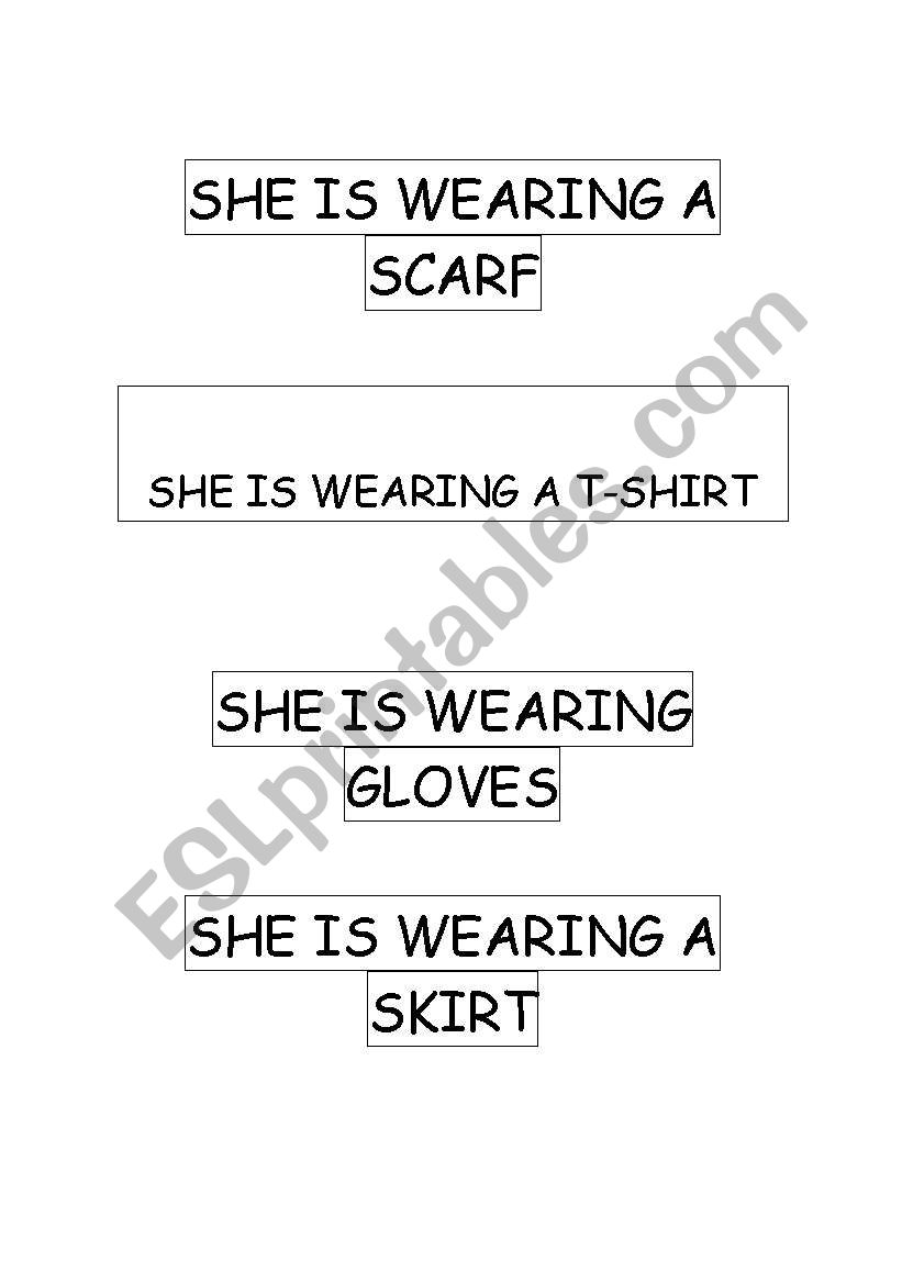 Picture Description - Clothes - ESL worksheet by rocmarfer